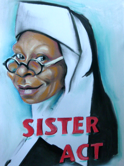 Caricature de Whoopi Goldberg