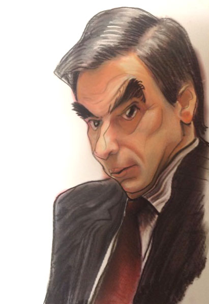 caricature politique François fillon