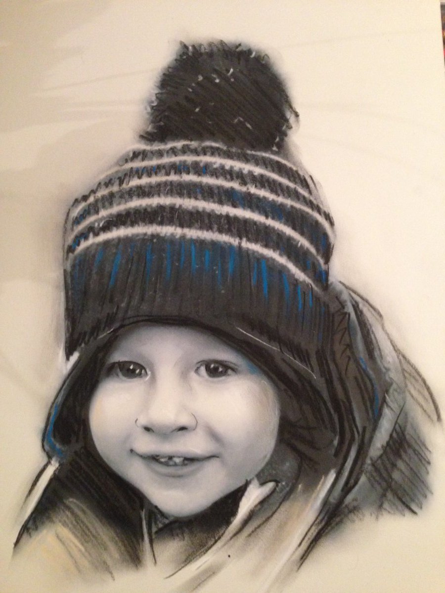 portrait enfant dessin par un portraitiste_caricaturiste_du_gers