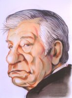 caricature de Jean Gabin au pastel par Boris Lamy magicien caricaturiste (...)