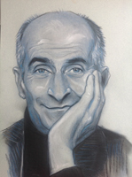 portrait dessin Louis de Funes