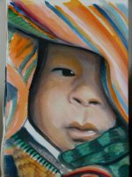 Portrait peinture d un enfant