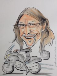 Caricature au pastel