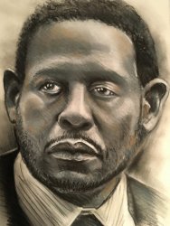 portrait dessin fusain acteur americain portraitiste
