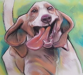 commander une caricature de chien d'après photo