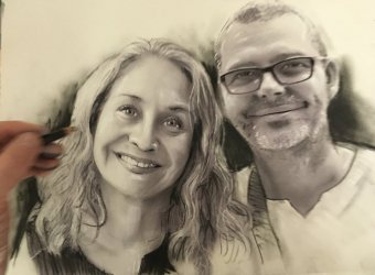 portrait haute garonne dessin sur photo sur commande