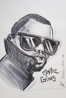 caricature dessin portrait du chanteur français Maitre Gims magicien (...)