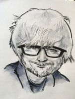 caricature du chanteur célèbre ED Sheekan par boris lamy caricaturiste (...)